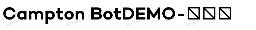 Campton BotDEMO字体转换